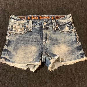 Like New! Light wash Rock Revival Shorts.